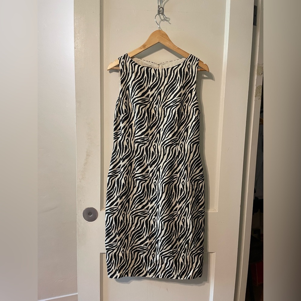 Vintage 100% Silk Sleeveless Shift Dress